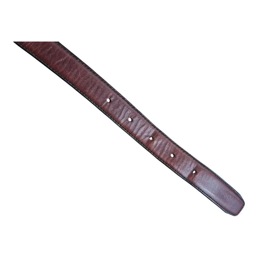 Pierre‎ Cardin Aniline cowhide lined brown belt mens sz 36